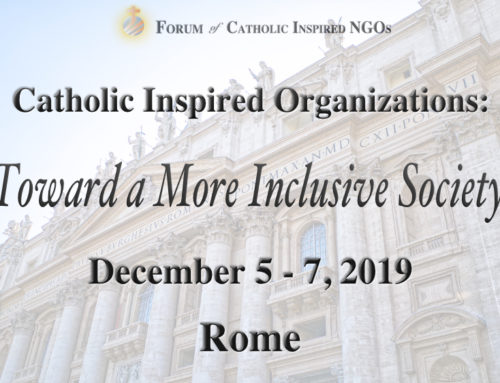 Forum of Catholic NGOs: Plenary meeting (Dec 5-7, 2019)